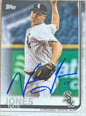Nate Jones Signed 2019 Topps Baseball Card - Chicago White Sox