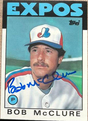 Bob McClure Signed 1986 Topps Traded Tiffany Baseball Card - Montreal Expos