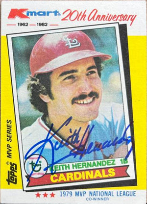 Keith Hernandez Signed 1982 Topps Kmart 20th Anniversary Baseball Card - St Louis Cardinals