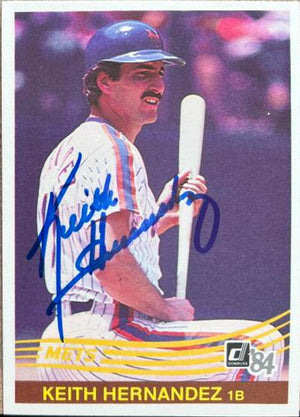 Keith Hernandez Signed 1984 Donruss Baseball Card - New York Mets
