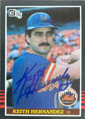 Keith Hernandez Signed 1985 Donruss Baseball Card - New York Mets