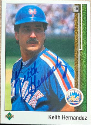 Keith Hernandez Signed 1989 Upper Deck Baseball Card - New York Mets