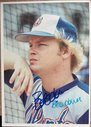 Bob Horner Signed 1980 Topps Superstar Photos Baseball Card - Atlanta Braves