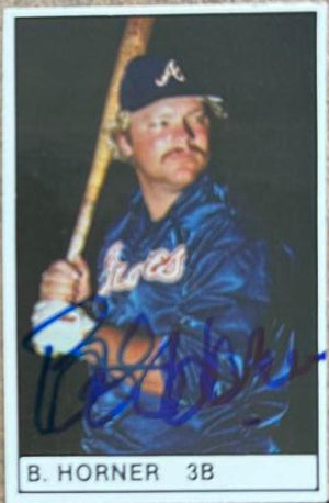 Bob Horner Signed 1982 All-Star Program Inserts Baseball Card - Atlanta Braves