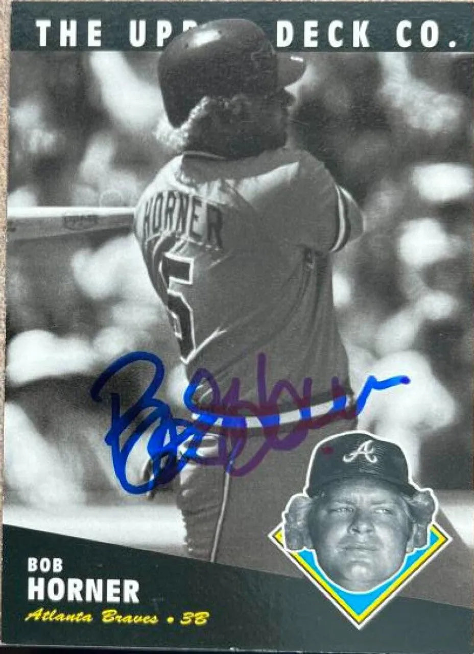 Bob Horner Signed 1994 Upper Deck All-Time Heroes Baseball Card - Atlanta Braves