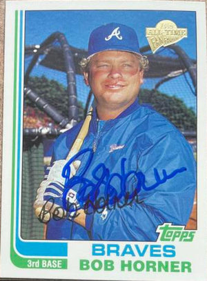 Bob Horner Signed 2003 Topps All-Time Fan Favorites Baseball Card - Atlanta Braves