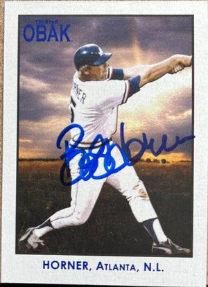 Bob Horner Signed 2010 Tristar Obak Baseball Card - Atlanta Braves