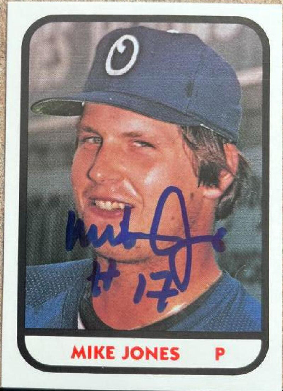 Mike Jones Signed 1981 TCMA Baseball Card - Omaha Royals