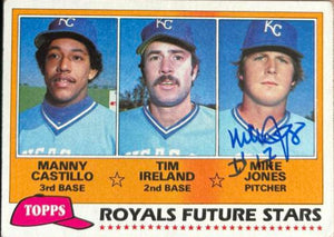 Mike Jones Signed 1981 Topps Baseball Card - Kansas City Royals