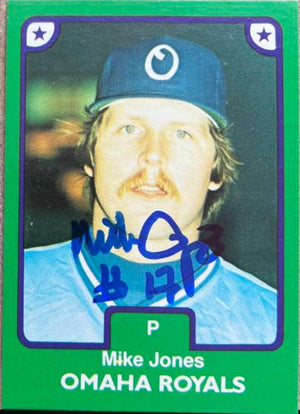 Mike Jones Signed 1984 TCMA Baseball Card - Omaha Royals