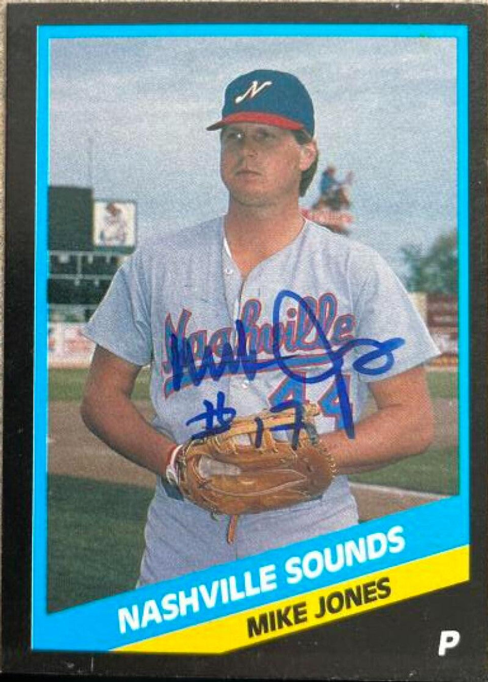 Mike Jones Signed 1988 CMC Baseball Card - Nashville Sounds