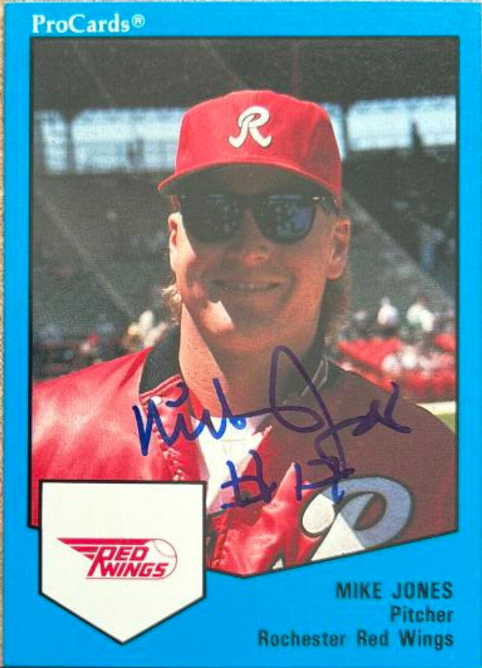 Mike Jones Signed 1989 ProCards Baseball Card - Rochester Red Wings