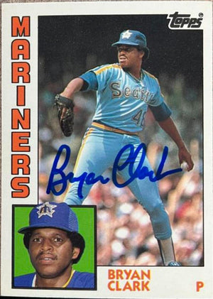 Bryan Clark Signed 1984 Topps Tiffany Baseball Card - Seattle Mariners