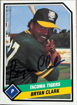 Bryan Clark Signed 1989 CMC Baseball Card - Tacoma Tigers