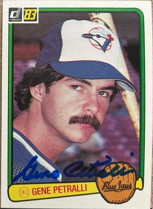 Geno Petralli Signed 1983 Donruss Baseball Card - Toronto Blue Jays