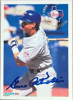 Geno Petralli Signed 1994 Fleer Baseball Card - Texas Rangers