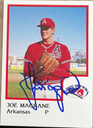 ジョー・マグレイン サイン入り 1986 プロカード ベースボールカード - アーカンソートラベラーズ