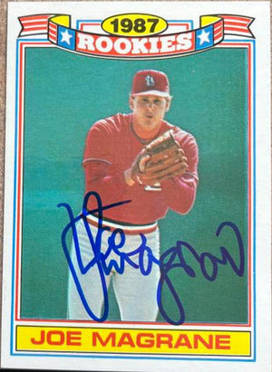 Joe Magrane Signed 1988 Topps Glossy Rookies Baseball Card - St Louis Cardinals