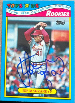 Joe Magrane Signed 1988 Topps Toys R Us Rookies Baseball Card - St Louis Cardinals