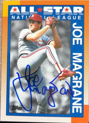 Joe Magrane Signed 1990 Topps Tiffany Baseball Card - St Louis Cardinals #406