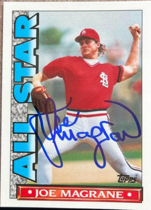 Joe Magrane Signed 1990 Topps TV All-Star Baseball Card - St Louis Cardinals