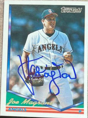 ジョー・マグレイン サイン入り 1994 トップス ゴールド ベースボール カード - カリフォルニア・エンゼルス
