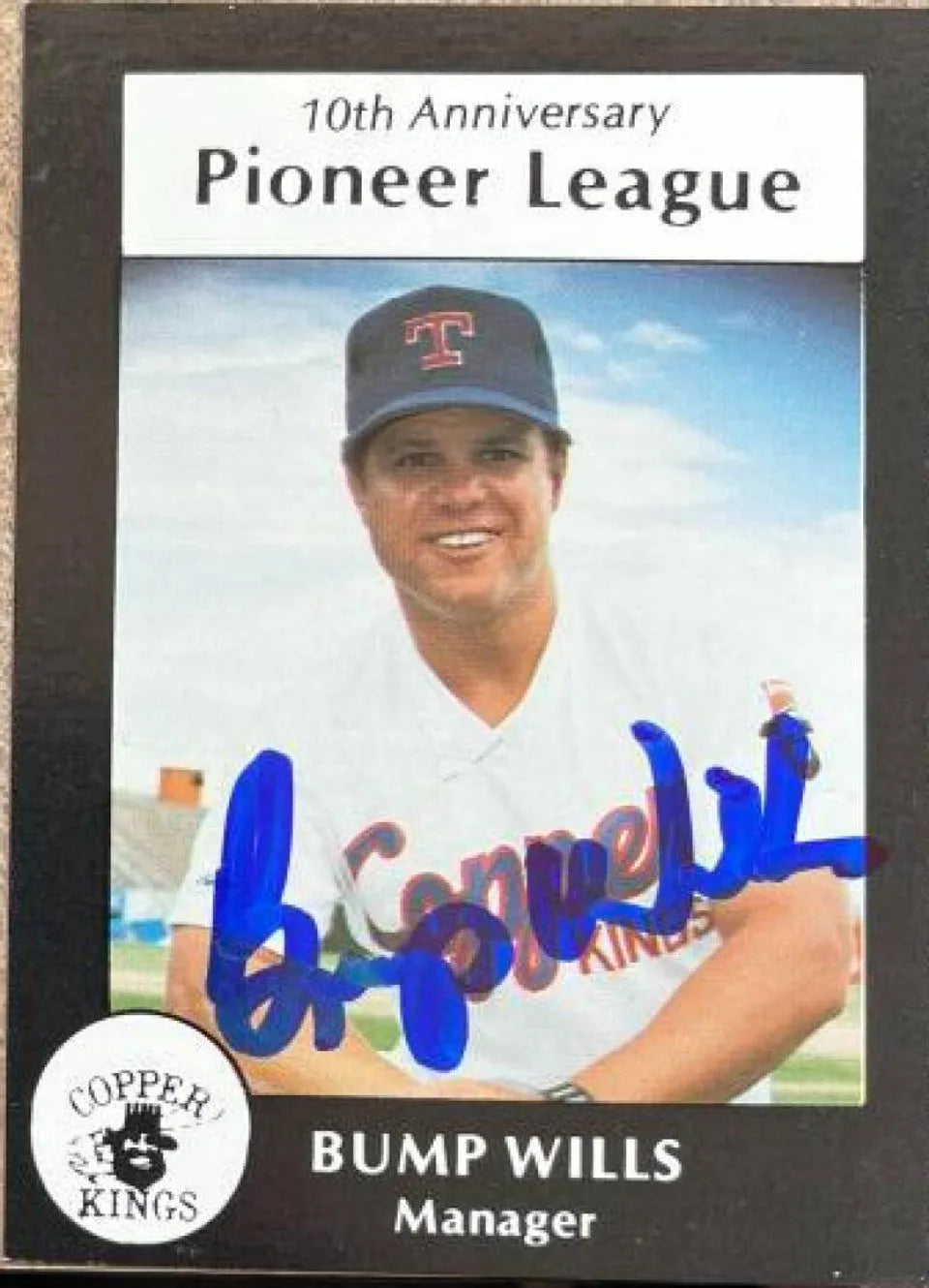 Bump Wills Signed 1988 Sport Pro Baseball Card - Butte Copper Kings