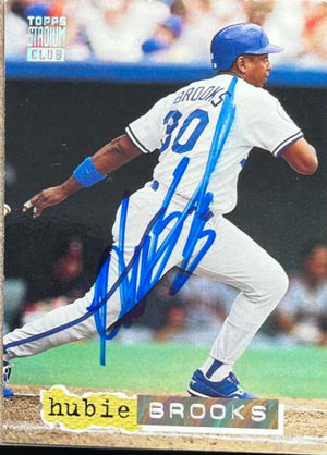 Hubie Brooks Signed 1994 Stadium Club Golden Rainbow Baseball Card - Kansas City Royals