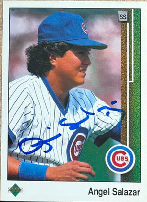 Argenis Salazar Signed 1989 Upper Deck Baseball Card - Kansas City Royals