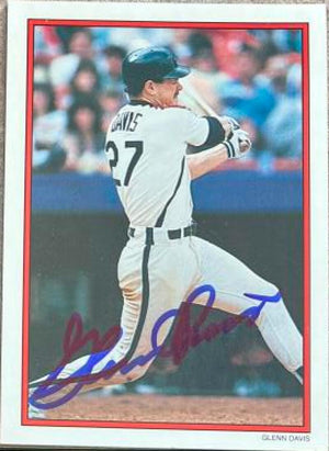Glenn Davis Signed 1990 Topps All-Star Glossy Baseball Card - Houston Astros