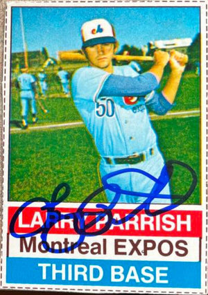 Larry Parrish Signed 1976 Hostess Baseball Card - Montreal Expos