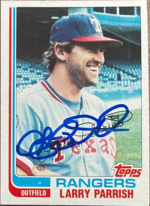 Larry Parrish Signed 1982 Topps Traded Baseball Card - Texas Rangers