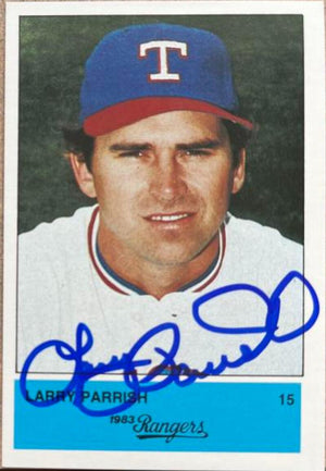 Larry Parrish Signed 1983 Affiliated Food Stores Baseball Card - Texas Rangers