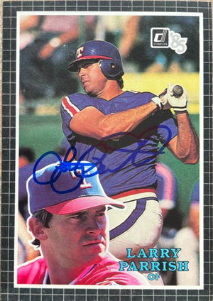 Larry Parrish Signed 1985 Donruss Action All-Stars Baseball Card - Texas Rangers