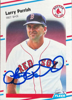Larry Parrish Signed 1988 Fleer Update Baseball Card - Boston Red Sox