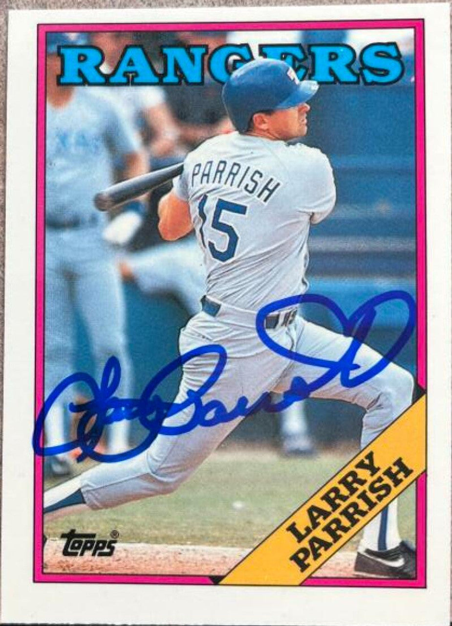 ラリー・パリッシュ サイン入り 1988 Topps ティファニー ベースボールカード - テキサス レンジャーズ