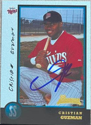 Christian Guzman Signed 1998 Bowman Baseball Card - Minnesota Twins