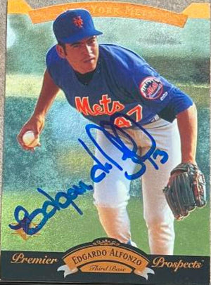 Edgardo Alfonzo Signed 1995 SP Baseball Card - New York Mets