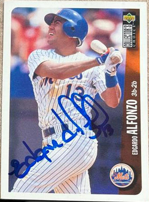 Edgardo Alfonzo Signed 1996 Collector's Choice Baseball Card - New York Mets
