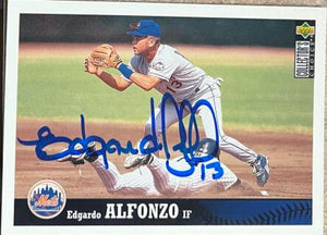 Edgardo Alfonzo Signed 1997 Collector's Choice Baseball Card - New York Mets