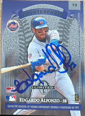 Edgardo Alfonzo Signed 1997 Donruss Limited Baseball Card - New York Mets