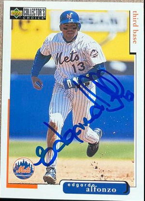 Edgardo Alfonzo Signed 1998 Collector's Choice Baseball Card - New York Mets