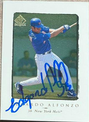 Edgardo Alfonzo Signed 1998 SP Authentic Baseball Card - New York Mets