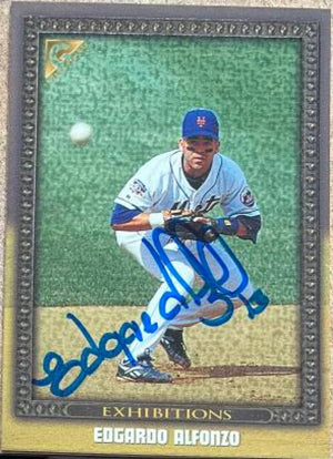 Edgardo Alfonzo Signed 1998 Topps Gallery Baseball Card - New York Mets