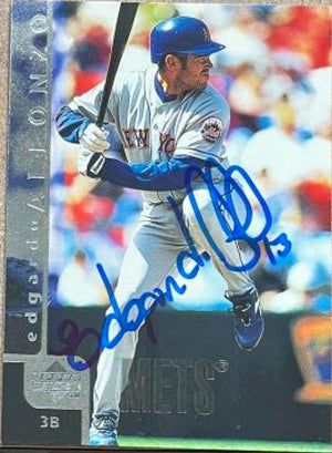 Edgardo Alfonzo Signed 1998 Upper Deck Baseball Card - New York Mets