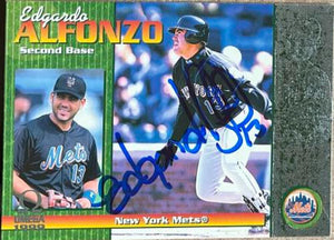 Edgardo Alfonzo Signed 1999 Pacific Omega Baseball Card - New York Mets