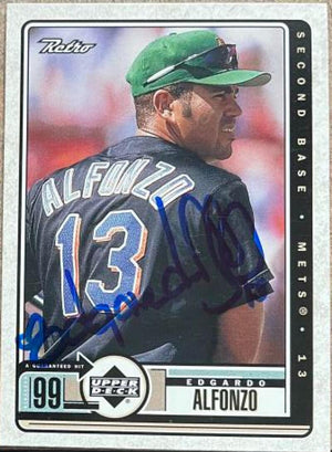 Edgardo Alfonzo Signed 1999 Upper Deck Retro Baseball Card - New York Mets