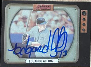 Edgardo Alfonzo Signed 2000 Bowman Retro/Future Baseball Card - New York Mets