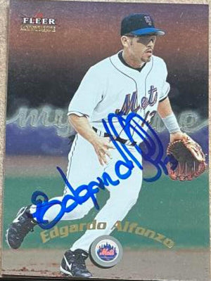 Edgardo Alfonzo Signed 2000 Fleer Mystique Baseball Card - New York Mets