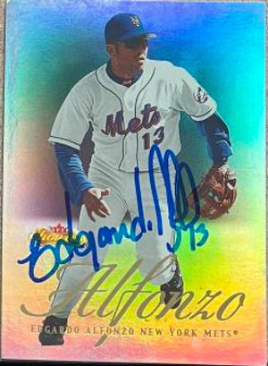 Edgardo Alfonzo Signed 2000 Fleer Showcase Baseball Card - New York Mets
